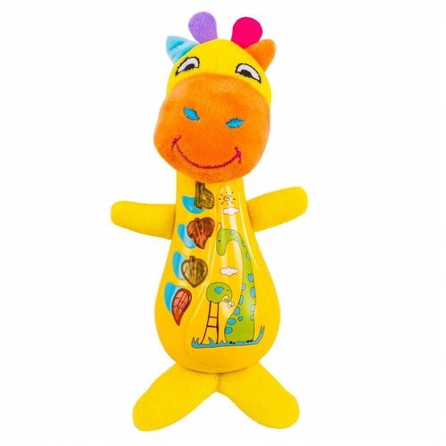 Развивающая игрушка Happy Snail Жираф Спот, желтый