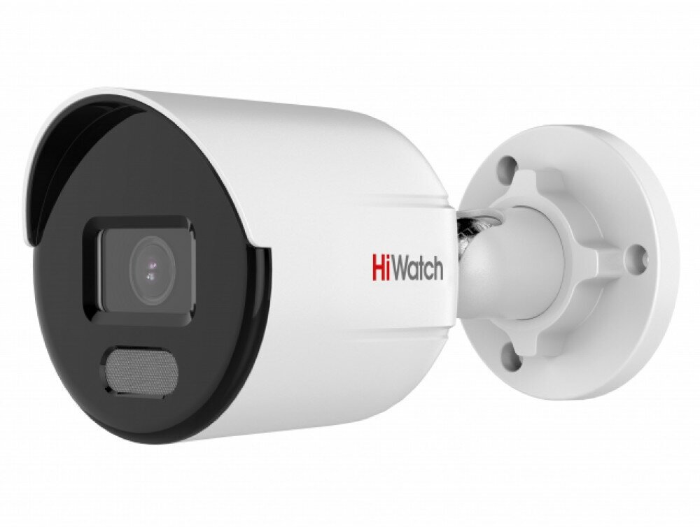 IP камера HiWatch DS-I450L(C) (2.8mm), уличная 4МП 2560x1440 H.265+ 96.5гр IP67 PoE ColorVu черно-белая