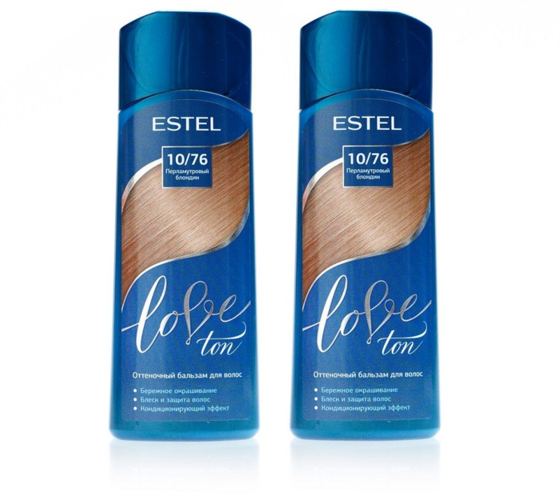 Оттеночный бальзам для волос "ESTEL LOVE TON"10/76 перламутровый блондин, 150мл * 2шт