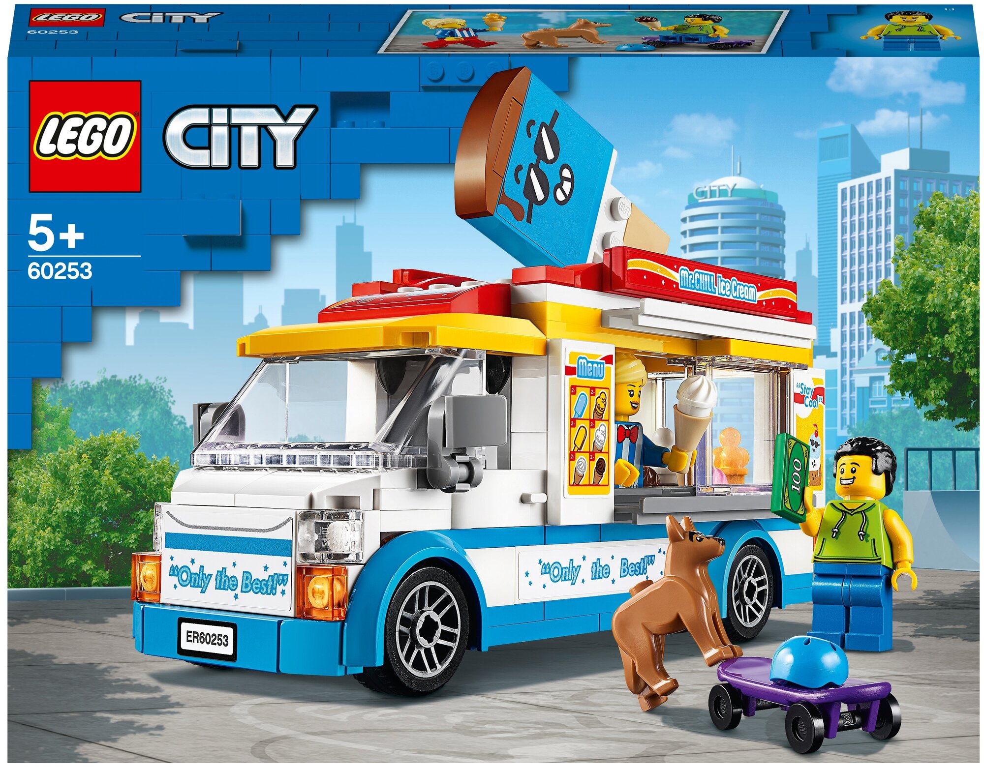 Конструктор LEGO City Great Vehicles 60253 Грузовик мороженщика, 200 дет.