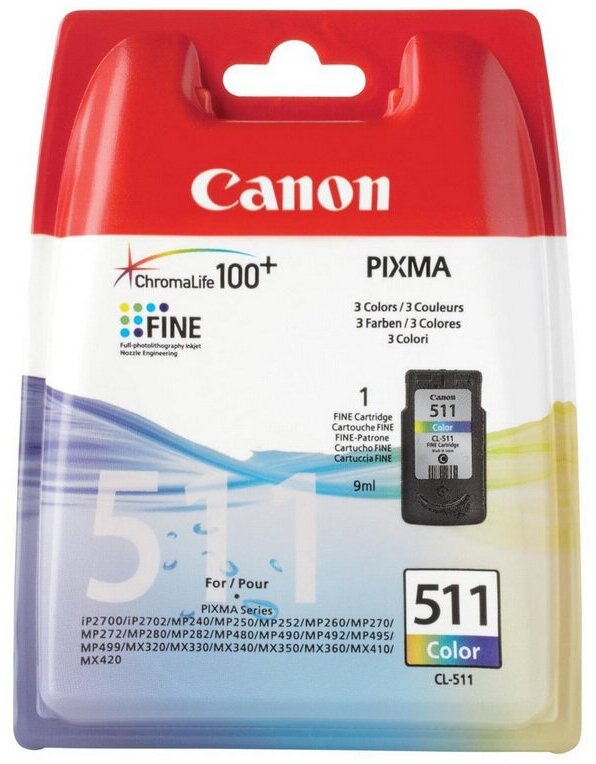 Картридж CANON CL-511 к PIXMA MP240/260/480 цветной