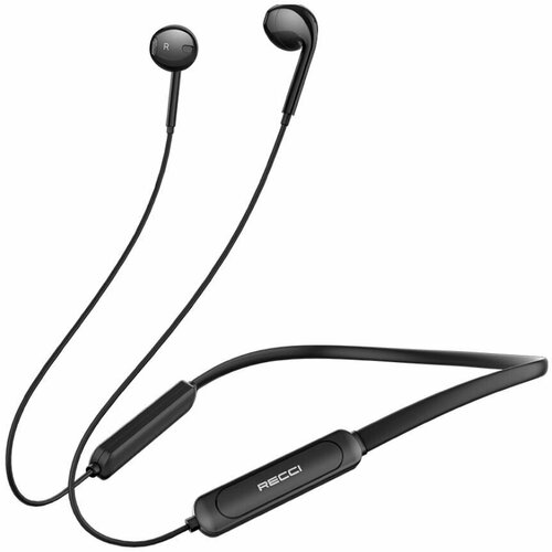 Наушники беспроводные с шейным ободком Recci REP-W09 Audio Creative - Черные 99000₽