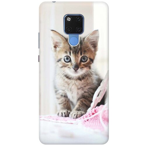 фото Gosso ультратонкий силиконовый чехол-накладка для huawei mate 20 x с принтом "милый котенок"