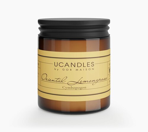 Свеча ароматическая Ucandles, Oriental Lemongrass №39, 200мл.