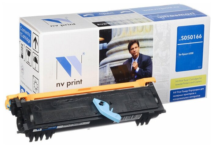 Картридж Epson S050166 NV Print (NV-S050166Bk) 6000стр для Epl-6200/6200n .