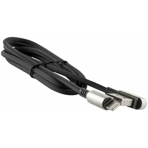 Кабель Redline Loop УТ000016349 USB (m)-Lightning (m) 1 м, черный кабель redline loop ут000016349 usb m lightning m 1 м черный