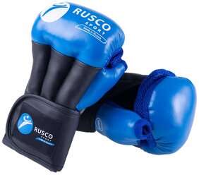 Профессиональные перчатки RUSCO SPORT PRO для рукопашного боя синий 4 oz