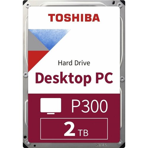 Жесткий диск 2Tb Toshiba Original P300 (HDWD320UZSVA) SATA-III, (7200rpm) 128Mb, 3.5 жесткий диск toshiba original sata iii 2tb hdwd320uzsva desktop p300 7200rpm 256mb 3 5