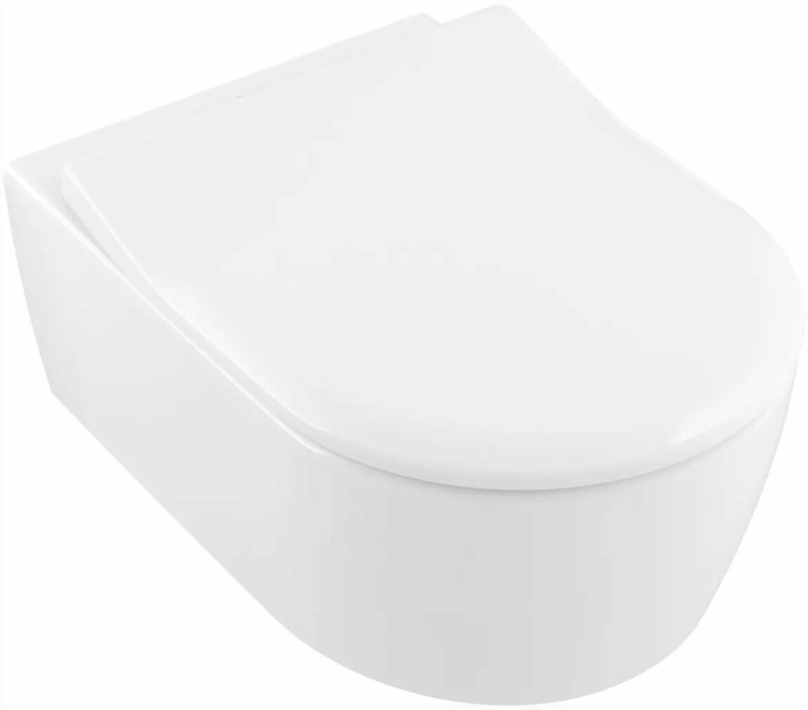 Чаша подвесного унитаза Villeroy & Boch Avento Directflush (5656RS01) с микролифтом Slim