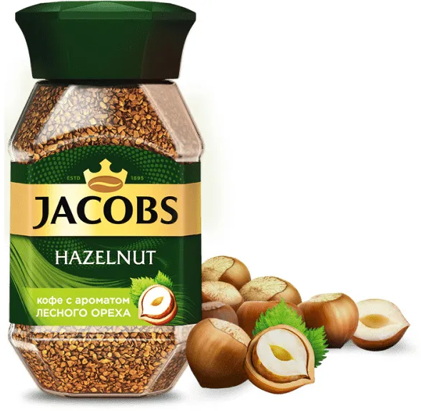 Кофе растворимый Jacobs Hazelnut с лесным орехом 95г - фото №6