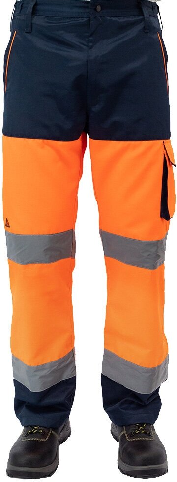 Брюки рабочие сигнальные Delta Plus (PHPA2OMTM) 44-46 (M) рост 164-172 см флуоресцентные оранжевые