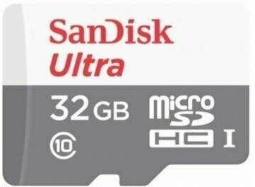 Карта памяти SANDISK micro SDHC 32Gb Ultra Class 10 UHS-I (100/10 MB/s) (SDSQUNR-032G-GN3MN)