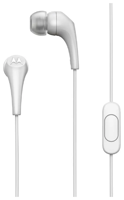 Наушники с микрофоном Motorola Earbuds 2 white