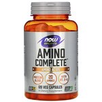 Now Foods, Sports, Amino Complete, аминокислотный комплекс, 120 растительных капсул - изображение