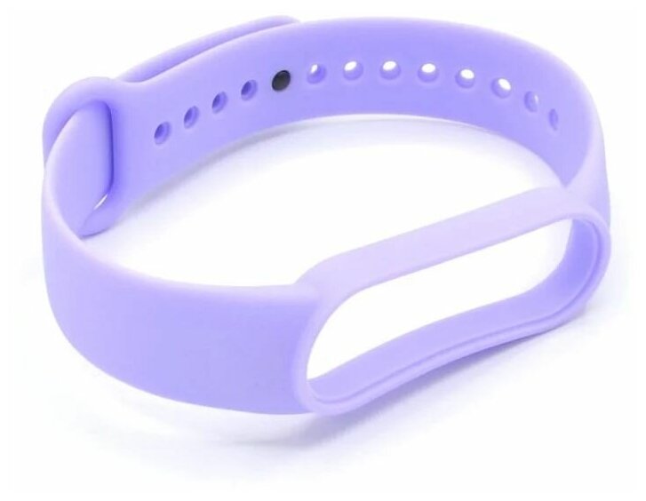 Ремешок силиконовый для фитнес-браслета Xiaomi Mi Band 3/4 фиолетовый