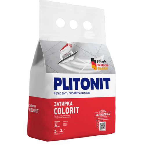 Затирка Plitonit Colorit, 2 кг, белая