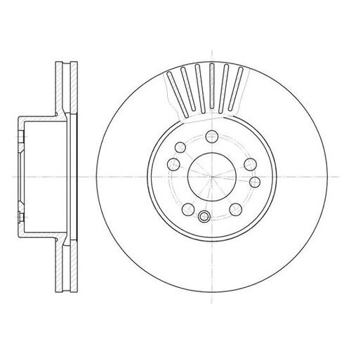 фото Тормозной диск roadhouse 6353.10 для mercedes s-class c140,w140 road house