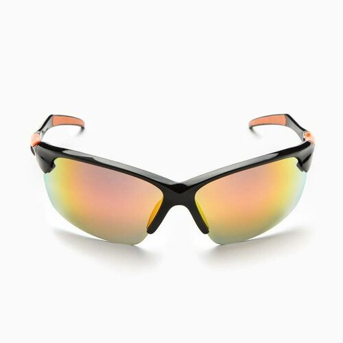 фото Солнцезащитные очки , кошачий глаз, оправа: пластик, спортивные, с защитой от уф, для женщин, черный one sun