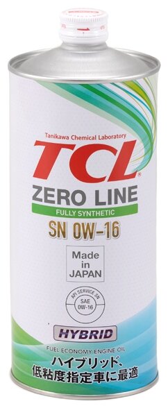 Синтетическое моторное масло TCL Zero Line Fuel Economy SN 0W-16