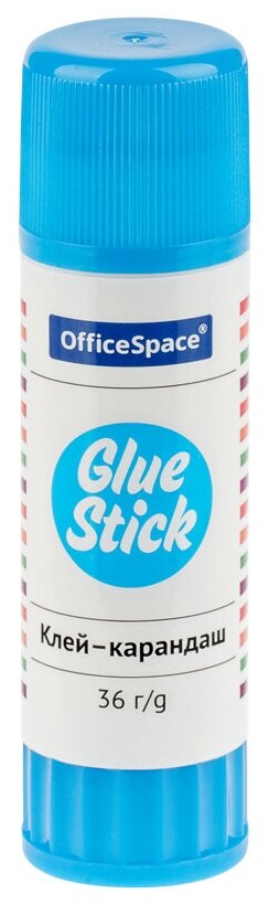 Клей-карандаш OfficeSpace, 36г, дисплей (GS36_246)