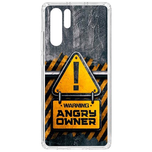 фото Чехол на huawei p30 pro kruche print angry owner