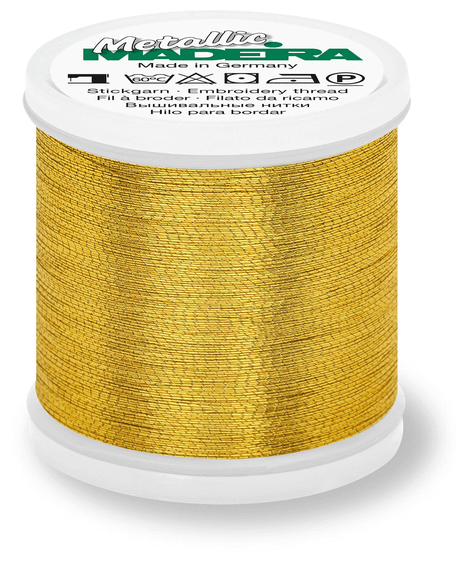 MADEIRA 9842 Нитки для вышивки Metallic №40, 200м (цвет Gold8)