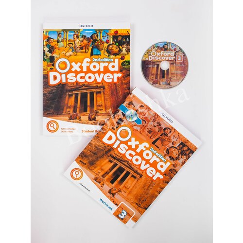 6pcs oxford discover 2nd edition level 1 3 student book workbook young learners textbook english children age 7 16 years livro Комплект Oxford Discover Level 3 Student Book+Workbook+CD(2nd edition)