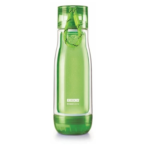 фото Бутылка для воды, для безалкогольных напитков zoku zk128 0.47 стекло зеленый