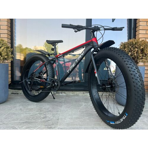 Велосипед фэтбайк TimeTry тт089 26колеса черно-красный подростковыйвзрослыйженскиймужской 2435900₽