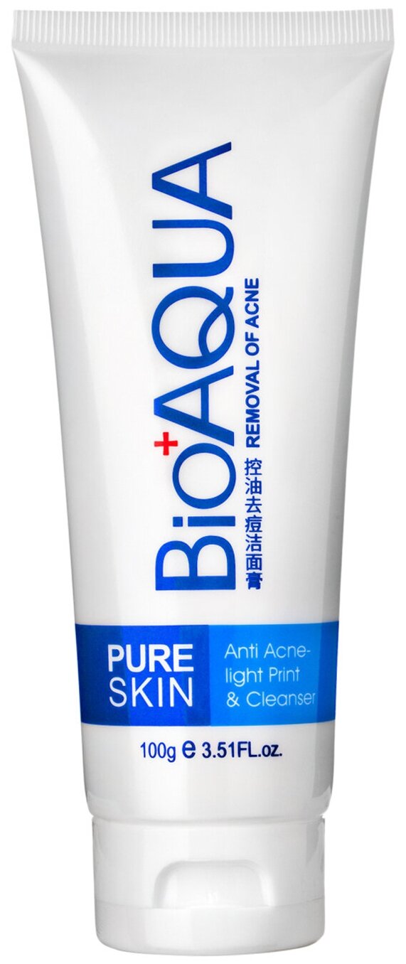 BioAqua пенка для умывания от акне Pure Skin, 100 г