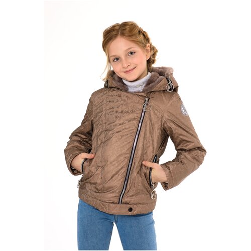 фото Куртка для девочки talvi 124302, размер 146-72, цвет бронзовый