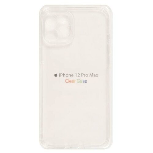 Чехол Clear Case для Apple iPhone 12 Pro Max прозрачный силикон