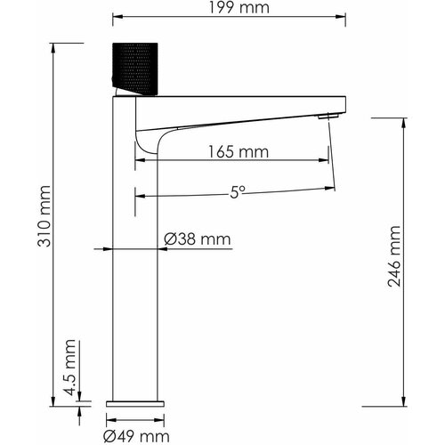 Schunter 8203H Смеситель для умывальника/раковины WasserKRAFT