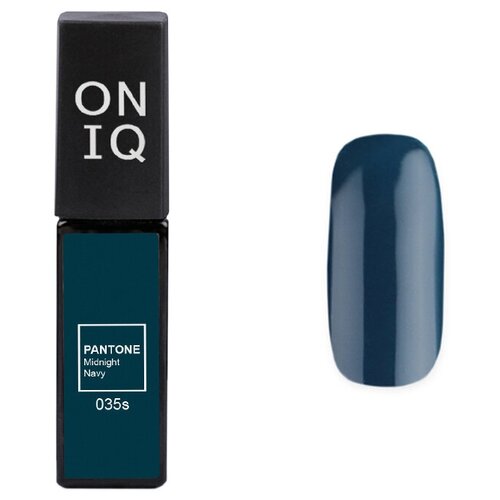 ONIQ гель-лак для ногтей Pantone, 6 мл, 035S Midnight navy oniq гель лак pantone 185 sugar almond