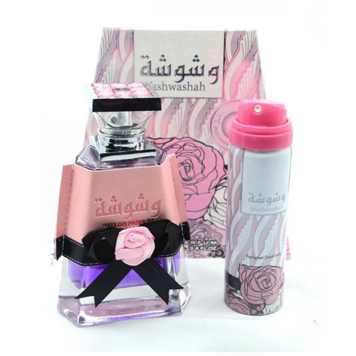 Lattafa Wash Washa 100ml edp + 75ml DEO qaaed lattafa 100ml