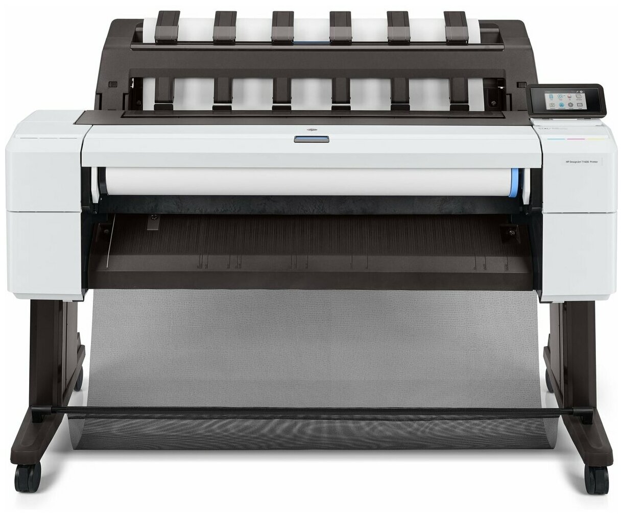 Принтер струйный HP DesignJet T1600 36-in PostScript (3EK11A), цветн., A0, белый