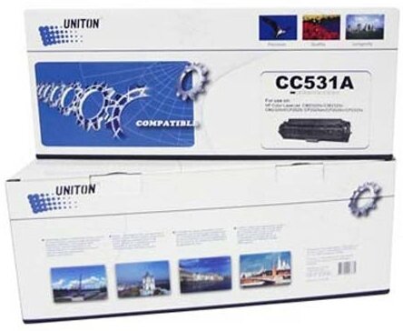 Картридж Uniton Premium CC531A/718C голубой совместимый с принтером HP