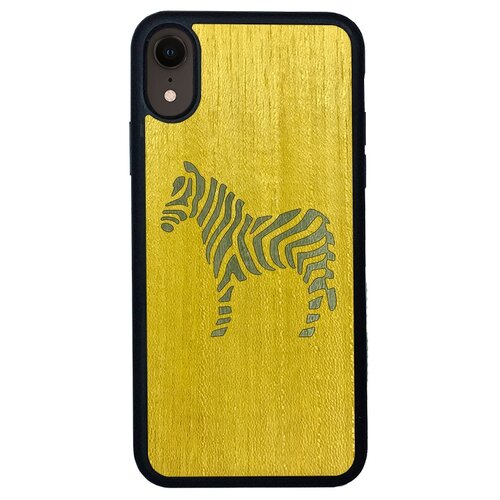 фото Чехол timber&cases для apple iphone xr, tpu, wild collection - зебра (желтый - зеленый кото) timber & cases