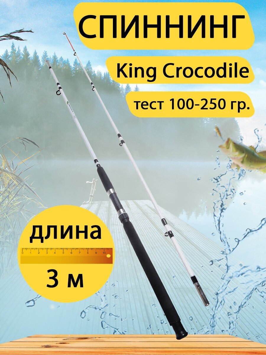 Спиннинг штекерный King Crocodile 3 метра, тест 100-250 гр.