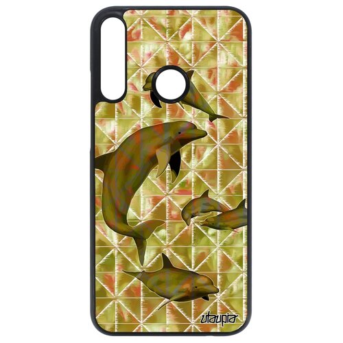 фото Чехол на смартфон p40 lite e, "дельфины" морские белуха utaupia