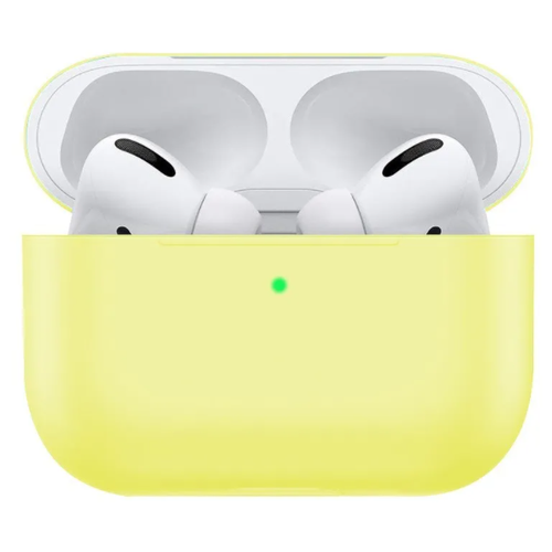 фото Чехол silicone case slim для наушников airpods pro yellow/желтый shok365