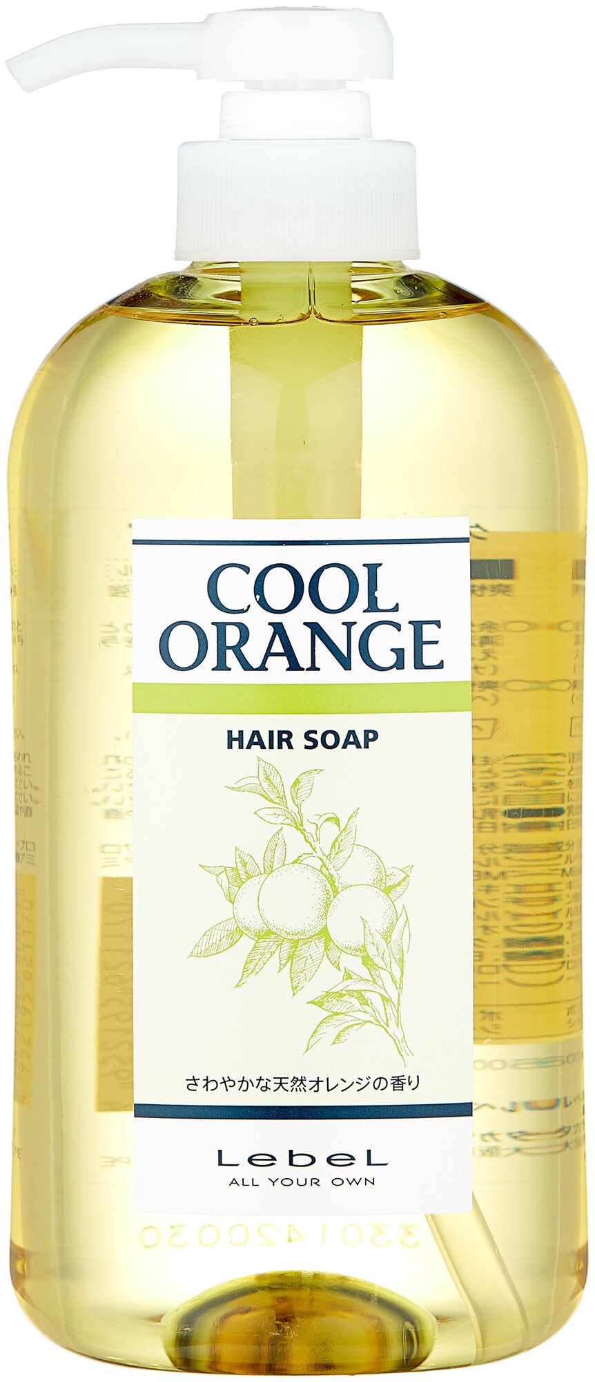 Lebel Cosmetics шампунь Cool Orange Hair Soap, 600 мл