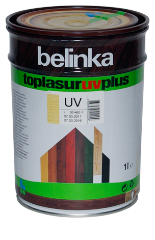 Belinka Toplasur UV Plus Лазурное покрытие для древесины (бесцветный, 1 л)