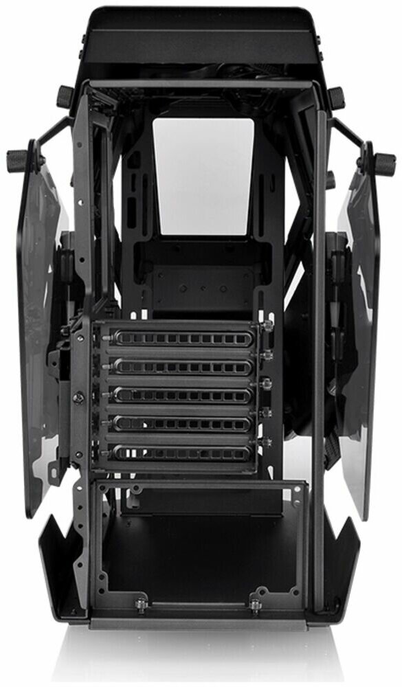 Корпус mATX Thermaltake CA-1R4-00S6WN-00 белый, без БП, боковые панели из закаленного стекла, 2*USB 3.0, USB Type-C, audio - фото №2