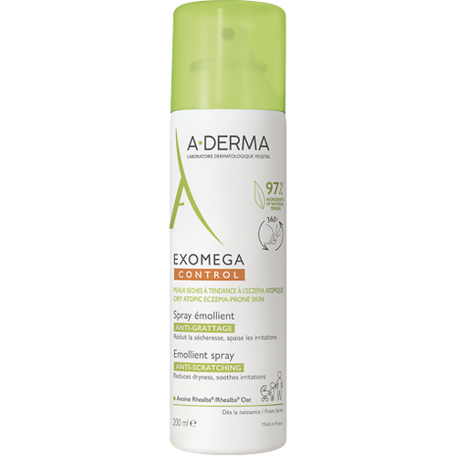 A-DERMA EXOMEGA CONTROL Смягчающий спрей-эмолент, 200 мл