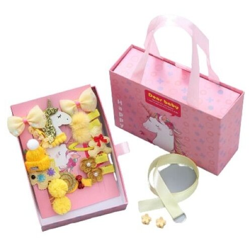 Комплект заколок для девочки 18шт. Happy