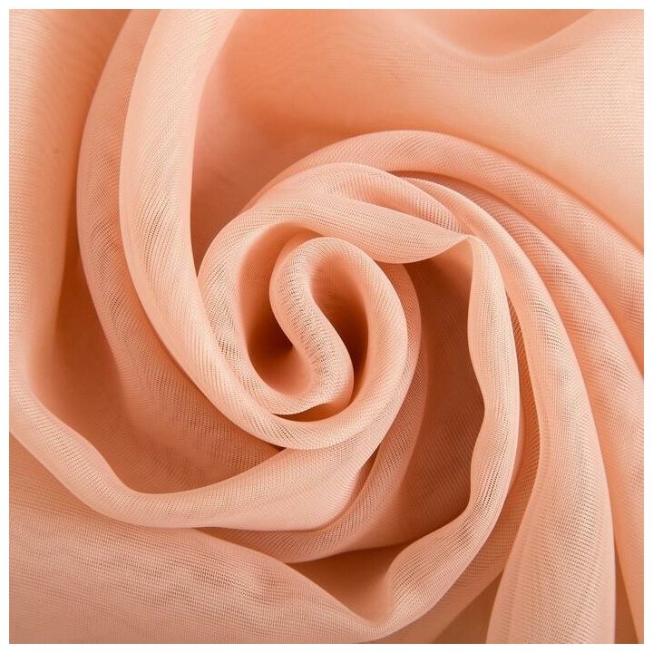 Тюль вуаль розовый 290х270 см Belezza - фотография № 4