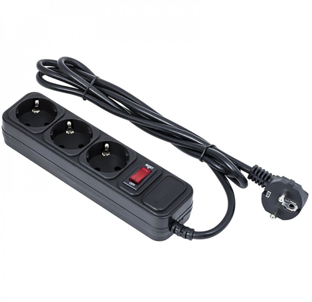 Сетевой фильтр ExeGate SP-3-1.8B 3 Sockets 1.8m Black 221176