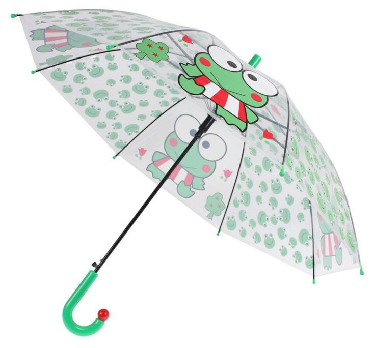 Зонт прозрачный «лягушка»