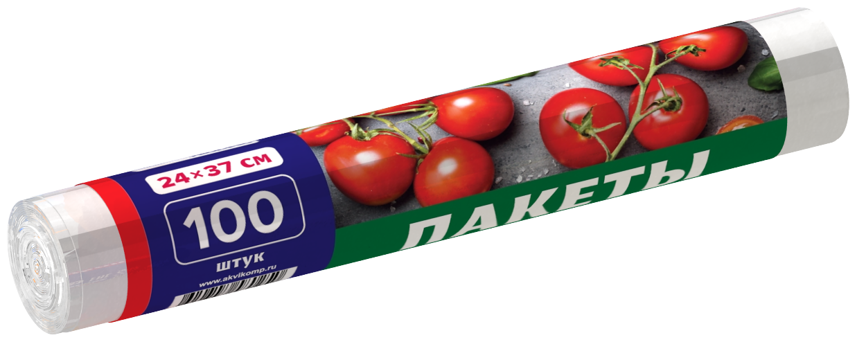 Пакеты для хранения продуктов AVIKOMP 100шт 24*37см рулон